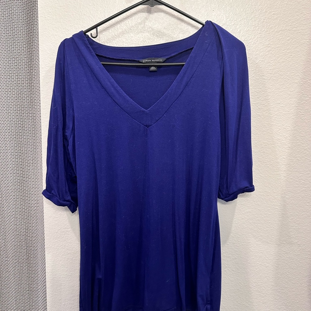 Banana republic blue short sleeve top